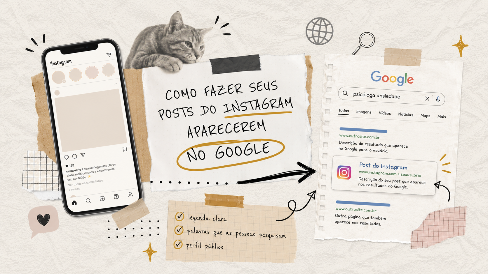Como fazer seus posts do Instagram aparecerem no Google