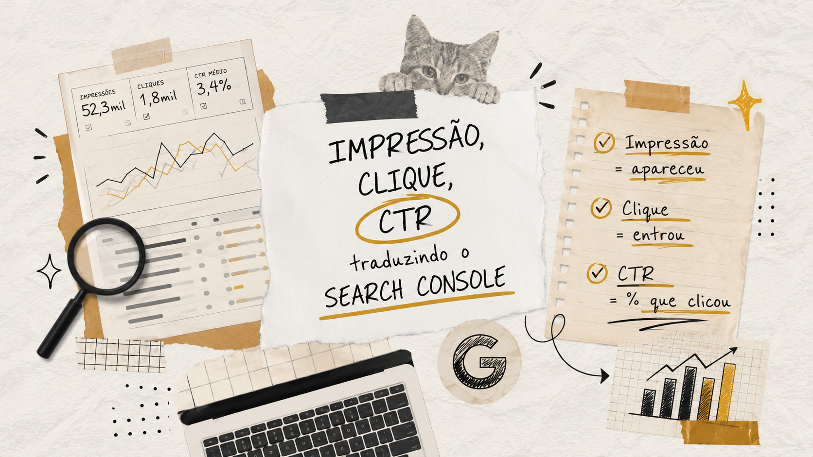 Impressão, clique, CTR: traduzindo o relatório do Search Console