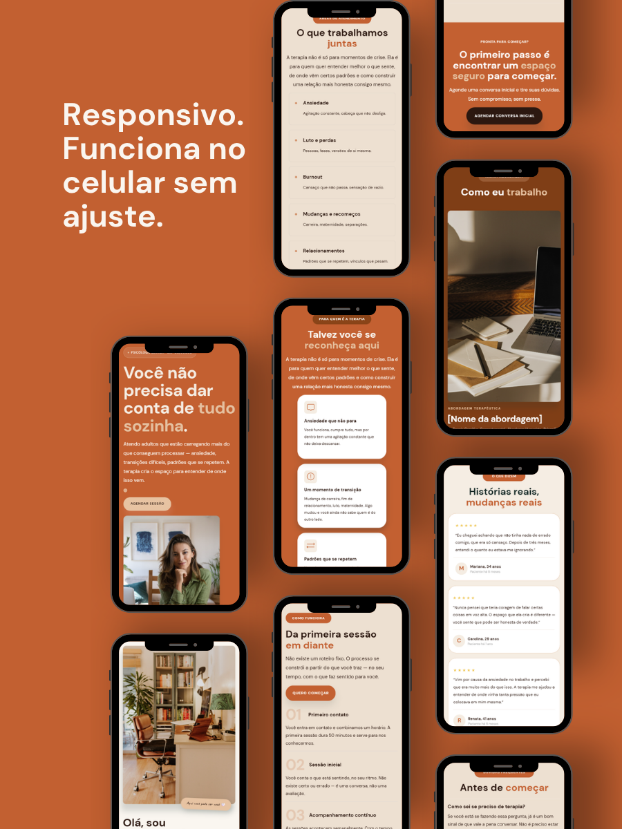 Template Terracota — responsivo mobile