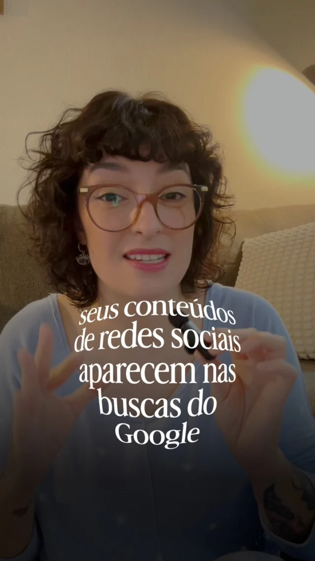 configurei o google search console pra ver dados do meu instagram (mostrei no vídeo passado).mas será que isso significa que seus posts aparecem numa busca do google?não é automático. só aparece o que responde uma busca real.nesse vídeo mostro as práticas que ajudam nisso. não é lista oficial do google, é a lógica de como um buscador lê texto.📝 se você gostou dessas dicas, comenta aqui a palavra BLOG que vou te mandar na dm um resumo com essas dicas, com os links de tudo que citei.